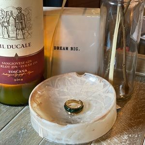 MICHAEL KORS- gold & green acetate ring